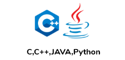 C,C++,JAVA and Python